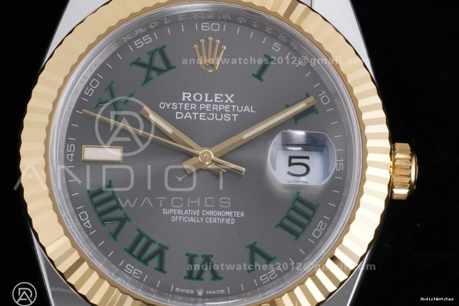 603 Edition YG (72 Roman Power Bracelet Green Reserve) Best Hours Dial Clean Jubilee Marker 126333 904L Gray on Steel 41 1:1 SH3235 SS Unique DateJust 0522